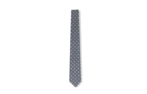 LOUIS VUITTON Monogram Eclipse Ties Men's Gray