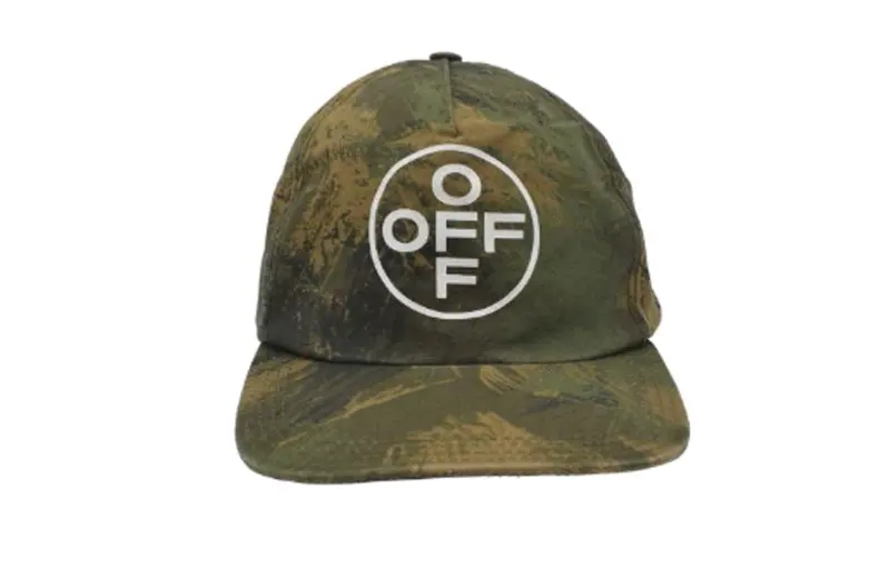 OFF WHITE Cotton Baseball Caps Men's Army Green