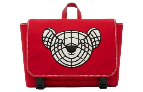 Burberry Leather Decoration Backpack Kids' Red
