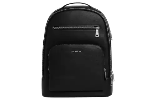 COACH ETHAN Cow Leather With Fabric Backpack Large Men's Black