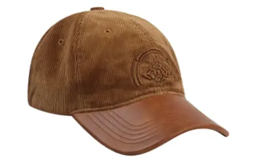 EVISU Cotton, Elastane, Cow Leather Baseball Caps Men's Brown