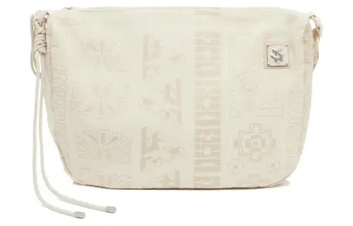 Li Ning China Culture Collection Cotton Shoulder Bag, Crossbody Bag Unisex Dusty Khaki