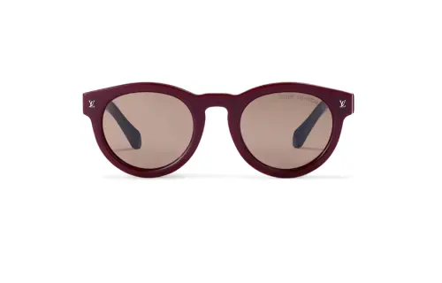 LOUIS VUITTON Acetate Round Sunglasses Unisex Red