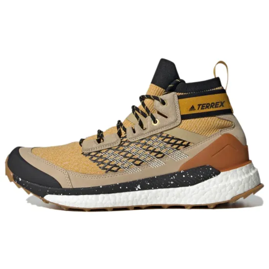 adidas Terrex Free Hiker Outdoor Performance Shoes Men Mid-top Yellow/black