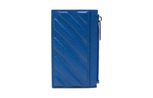 【Previous Season】Diag-stripe embossed cardholder
