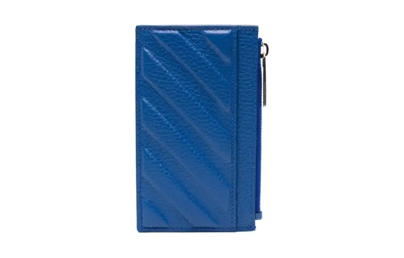【Previous Season】Diag-stripe embossed cardholder