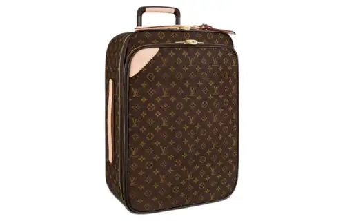 LOUIS VUITTON Canvas Suitcase Luggage Unisex Brown