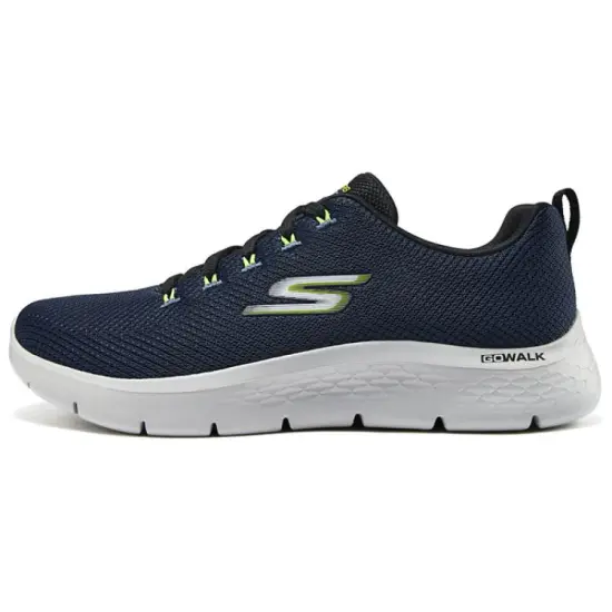Skechers Cushioning Wear-Resistant Low-Top Running Shoes Men's Marine Blue