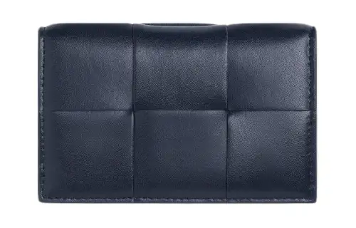 Bottega Veneta Calfskin Card Holder Men's Space & Mud