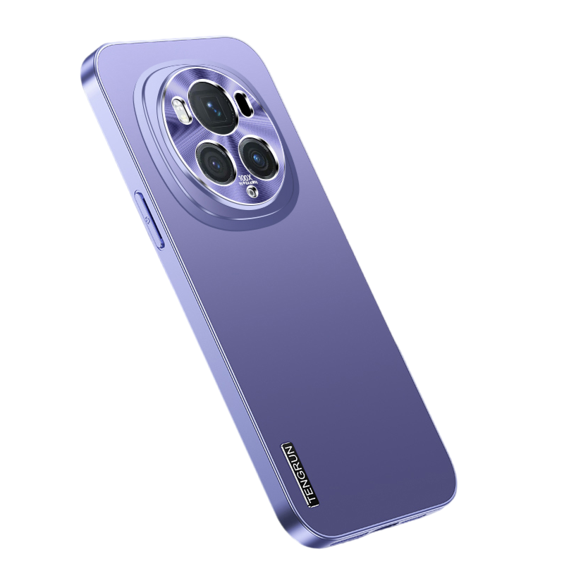 Baoguang PC material, light and thin metal luster, heat dissipation, fast lens, full protection, scratch resistance, wear resistance, drop resistance, simple mobile phone case, suitable for Huawei Honor magic6Pro MAGIC6, business style minimalist style