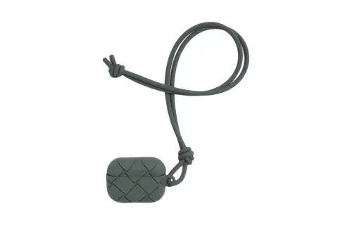 Bottega Veneta Silicone Earphone Case Men's Slate