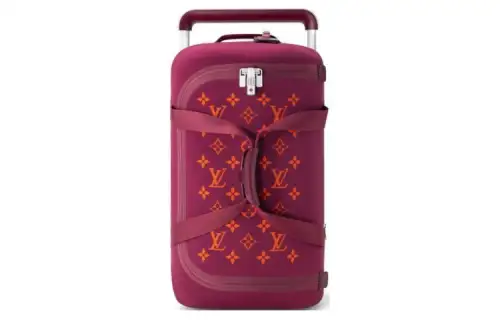 LOUIS VUITTON Jacquard Suitcase Luggage 20 Inch Women's Fuchsia