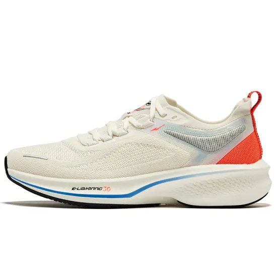 Erke Running Shoes Women's Low-Top Microcrystal White Summer Pink