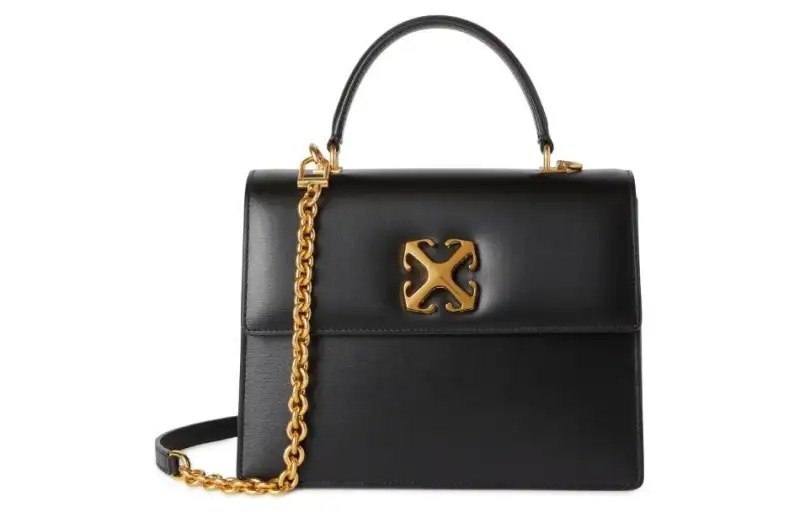OFF-WHITE Jitney 2.8 leather tote bag