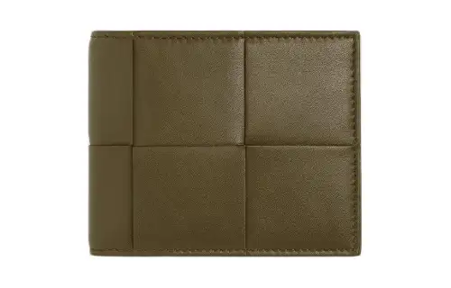Bottega Veneta Calfskin Wallet Men's Mud