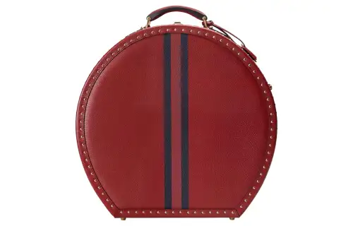 GUCCI Savoy Leather Storage Box Men's Red