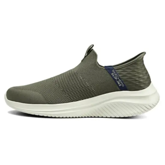 Skechers Sport Hands Free Slip Ins Anti Slip Wear Resistant Low Top Casual Shoes Men's Green