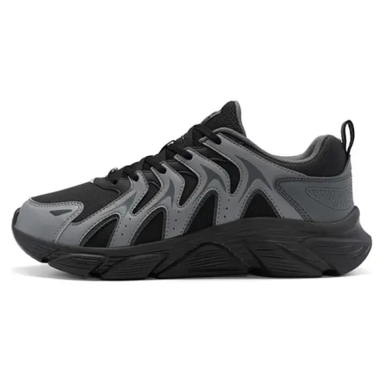 XTEP Running Shoes Men Low-Top Black/Smoke Gray