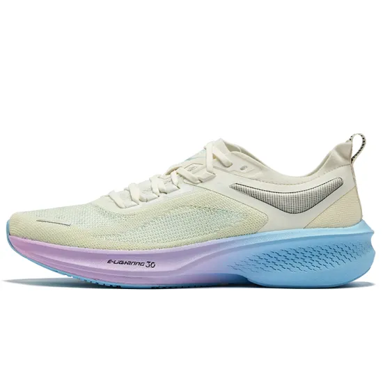 Erke Running Shoes Men Low-Top Microcrystal White Saint Nian Blue