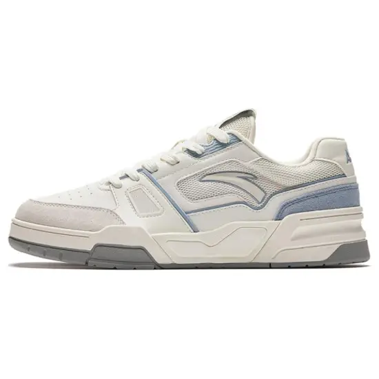 Anta Flame 5 Slip Resistant Low Top Skateboard Shoes Men's Blue White