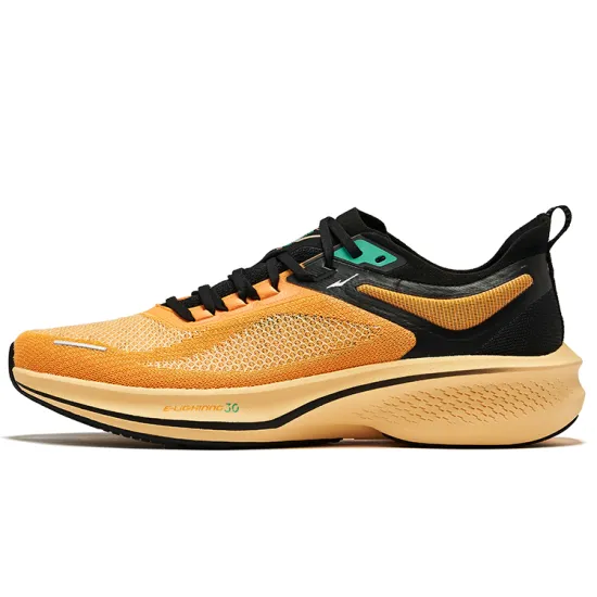 Erke Running Shoes Men Low-Top Beeswax Orange Black