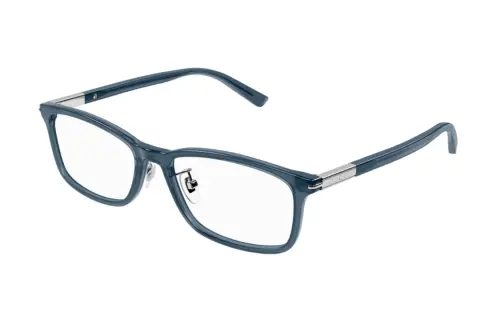 GUCCI Rectangular Eyeglass Frames Women's Blue