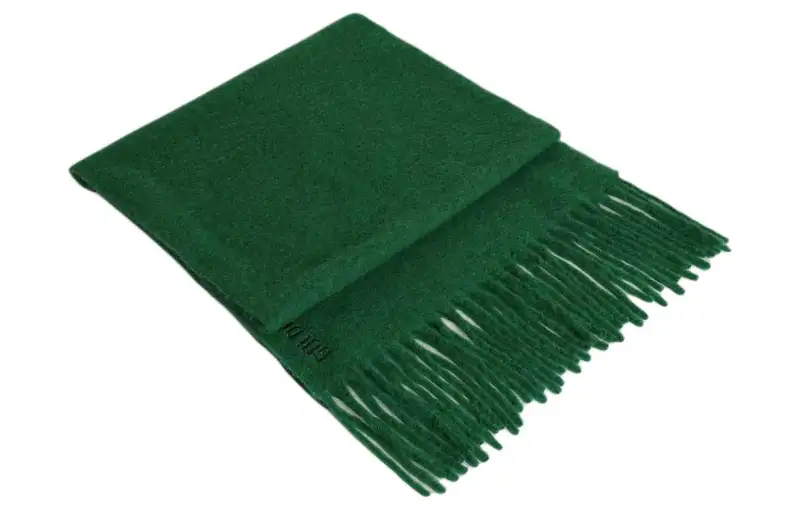 Golden Goose Knit Scarves Unisex Green