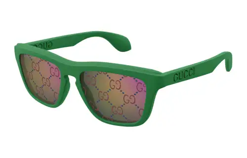 GUCCI Square Logo Frame Sunglasses