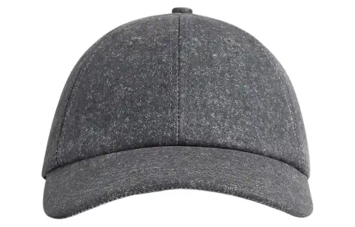 Bottega Veneta Calfskin Baseball Caps Women's Gray