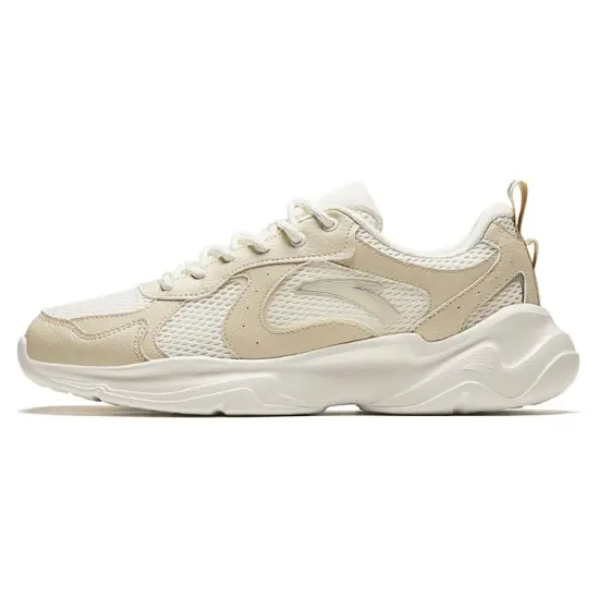 Anta Wear-Resistant Slip-Resistant Low-Top Casual Shoes Men's Beige