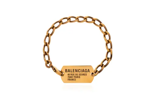 Balenciaga Brass Bracelets Women's Gold