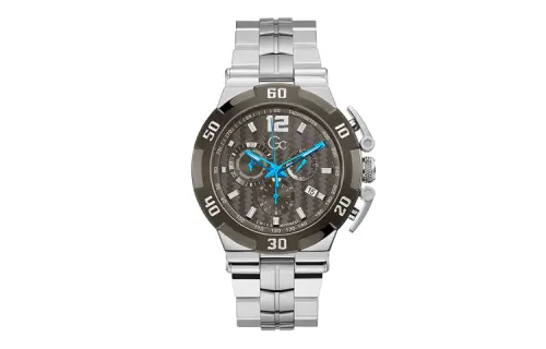 GUESS Wrist Watches Quartz Movement Stainless Steel Strap 45mm Gray Dial Men's Watches ['100', 301050]m Waterproof