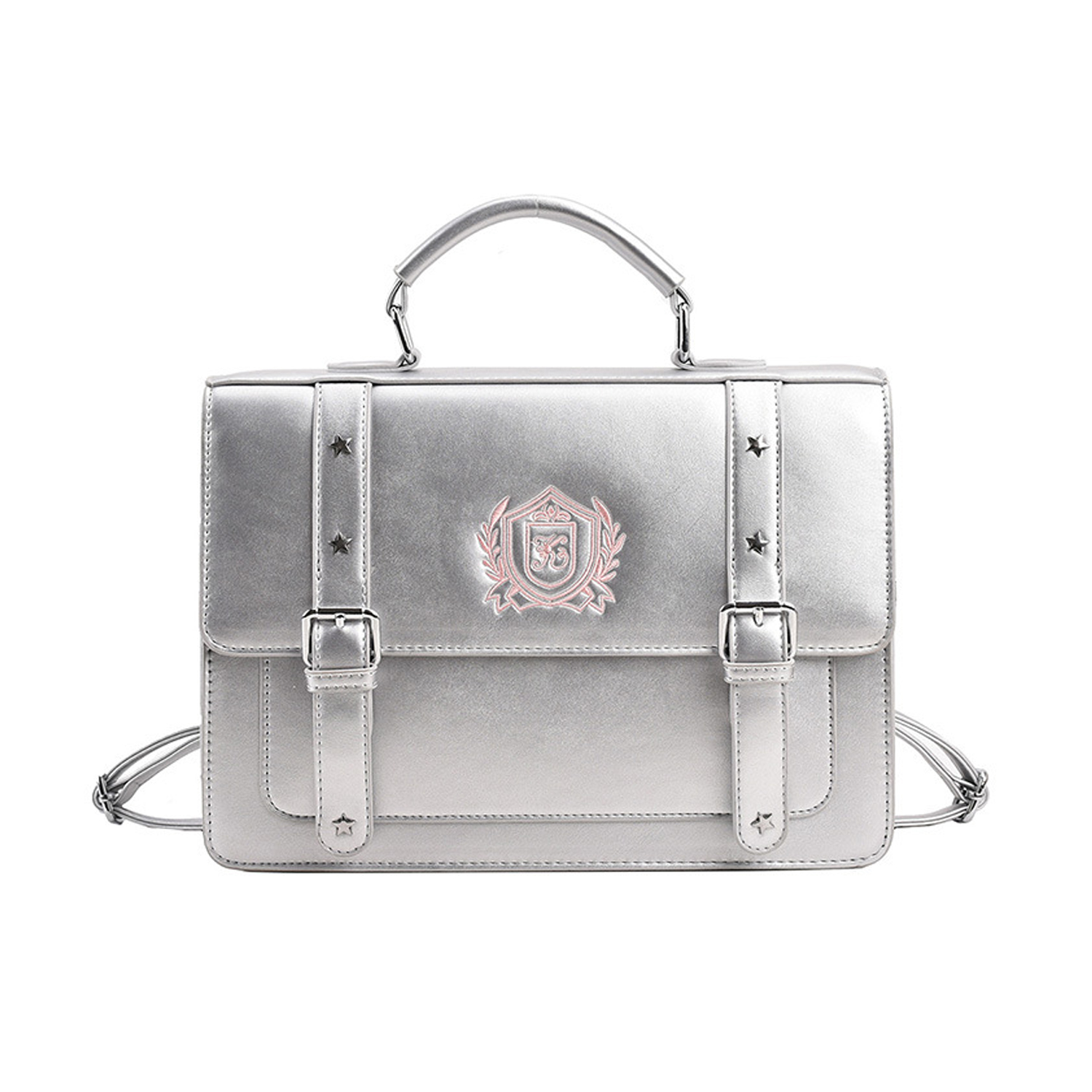 UNITE STAR Pu Backpack Women's Black/Silver/Brown