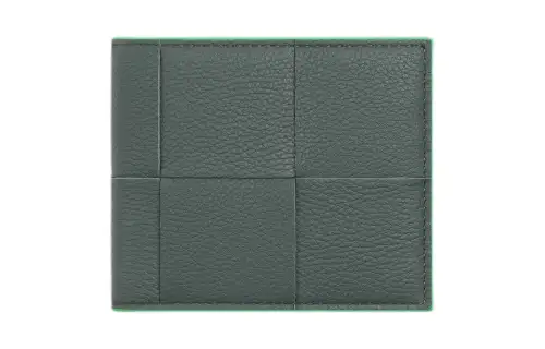 Bottega Veneta Grain Calfskin Wallet Men's Slate Mosaic Siren