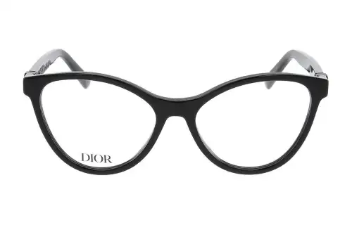 DIOR Acetate Cat Eye Eyeglass Frames Women's Black