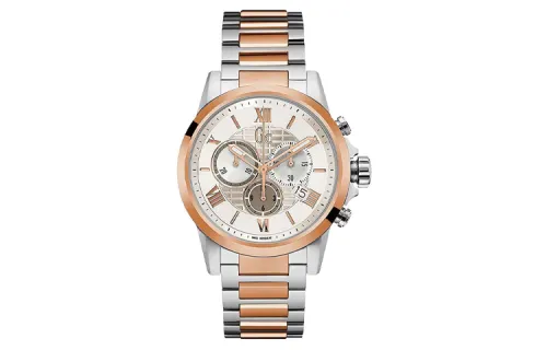 GUESS Wrist Watches Quartz Movement Stainless Steel Strap 42mm Gray Dial Men's Watches ['100', 301050]m Waterproof