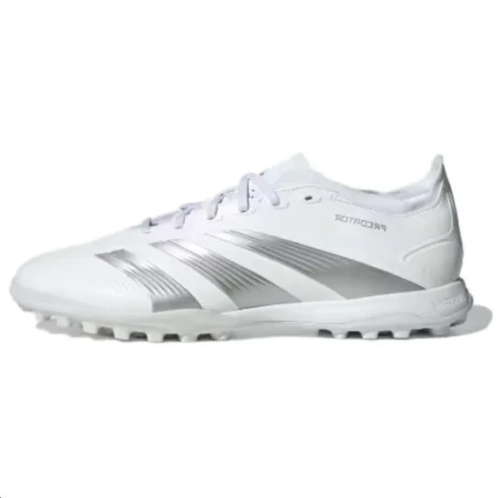 Adidas Predator 24 League Low Turf Cloud White Silver Metallic Grey