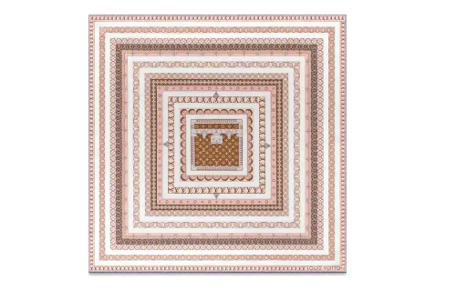 LOUIS VUITTON Square Scarves Women's Pink