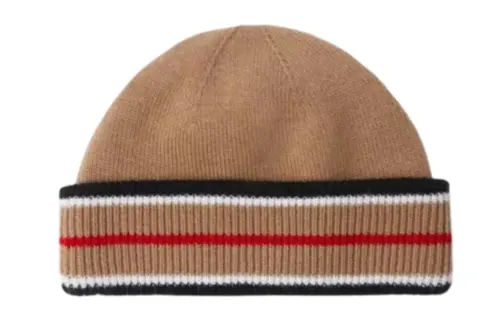 Burberry Stripe detail Knitted Beanie