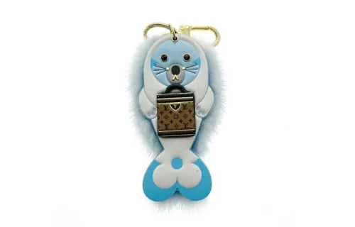LOUIS VUITTON Animal Pattern Keychains Unisex Multicolor