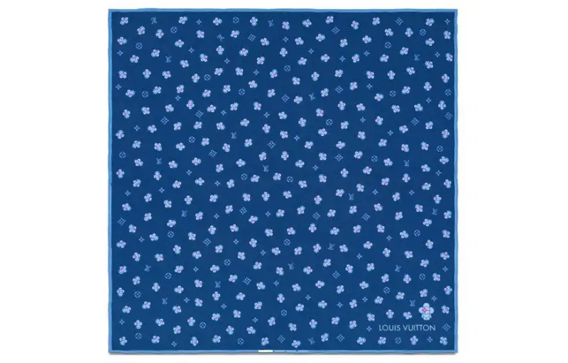 LOUIS VUITTON Scarves Unisex Blue