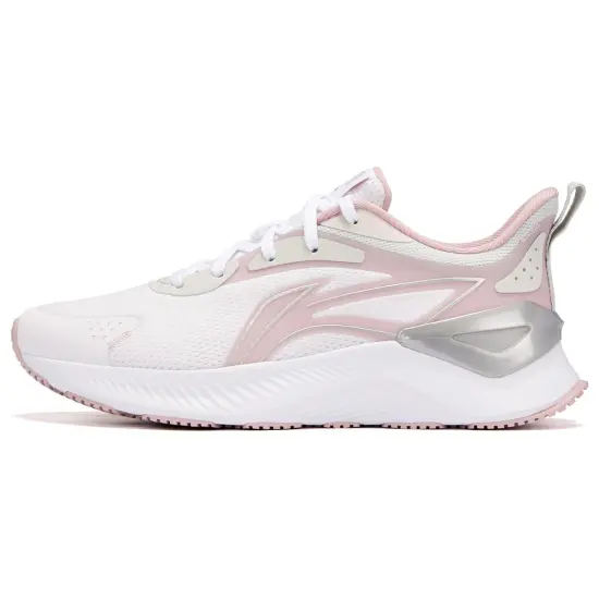 LINING YueYing 3.0 Running Shoes Women's Low-Top Standard White/Lotus Purple