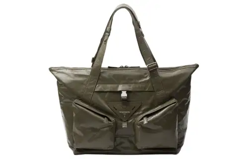 PRADA Leather Portable One Shoulder Travel Bag Men's