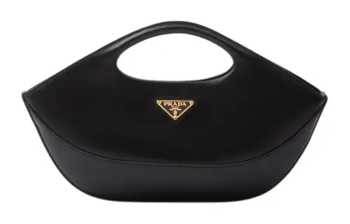 PRADA Leather Crossbody Handbag Medium Women's Black