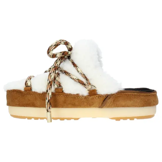 Moon Boot Shearling Mule Slippers