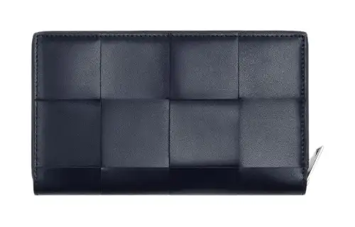 Bottega Veneta CASSETTE Cow Leather Wallet Men's Space & Mud