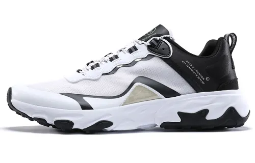 PEAK Trendy Cushioning Slip Resistant Breathable Low top Sports Casual Shoes Men's White Black
