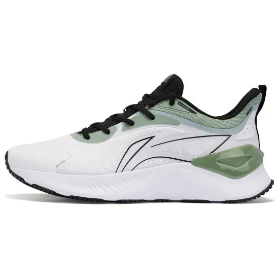 LINING YueYing 3.0 Running Shoes Men Low-Top Standard White/Rippled Green