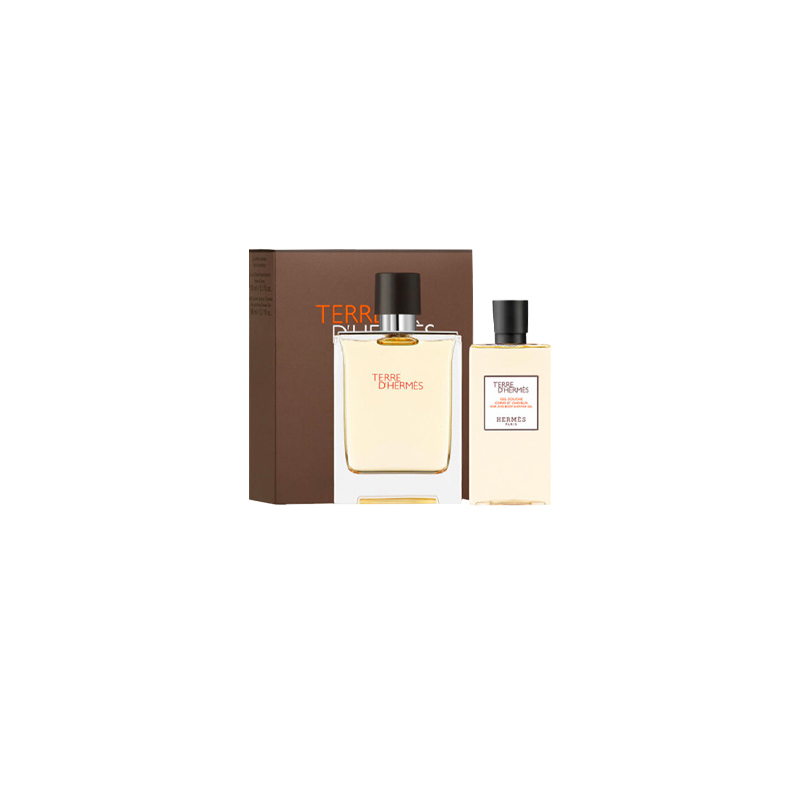 HERMES Perfume, shower gel, wooden set for students, 100 ml, 80 ml, Birthday gift