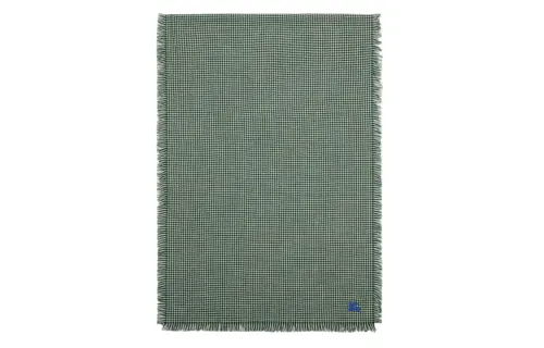 Burberry Logo-embroidered Houndstooth Scarf